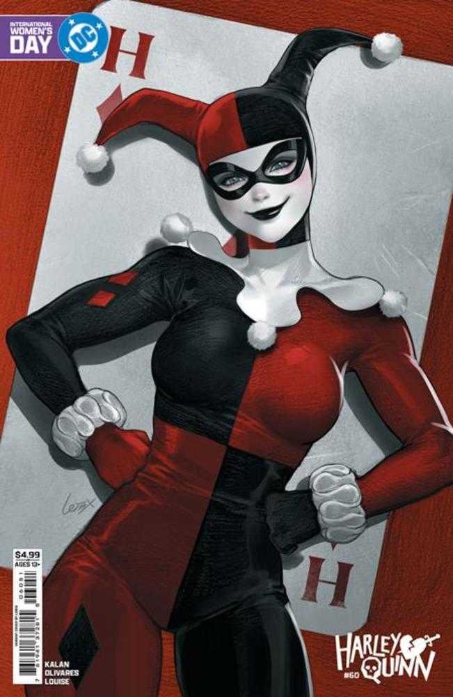 Harley Quinn 60 Cover E Lesley Leirix Li International Women’s Day Card Stock Variant - Walt's Comic Shop