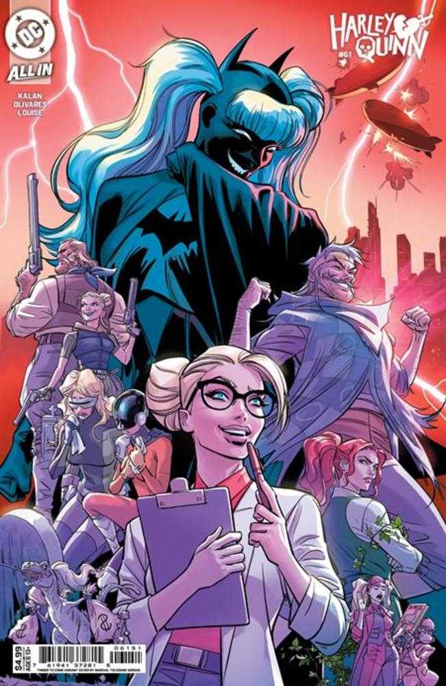 Harley Quinn 61 Cover E Marcial Toledano Vargas Things To Come Card Stock Variant - Walt's Comic Shop