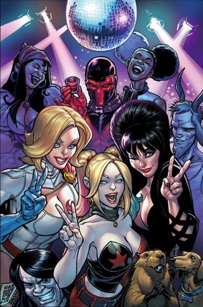 Harley Quinn X Elvira #5 Cover K Inc Chad Hardin Full Art 1:15 Ratio V