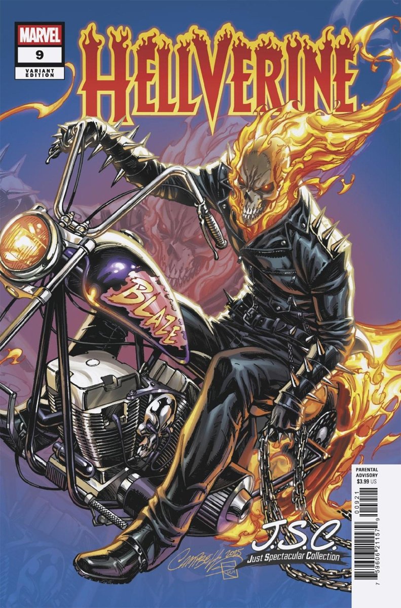 Hellverine 9 J. Scott Campbell Just Spectacular Collection Variant - Walt's Comic Shop