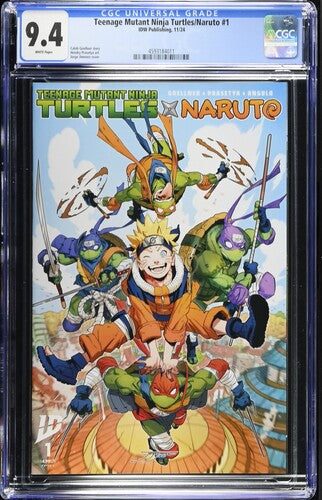 Teenage Mutant Ninja Turtles/Naruto #1 Jorge Jimenez cover CGC 9.4