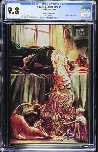 Amazing Spider-Man (2025) #1 NM 1:50 Malavia Black Cat Virgin Variant CGC 9.8