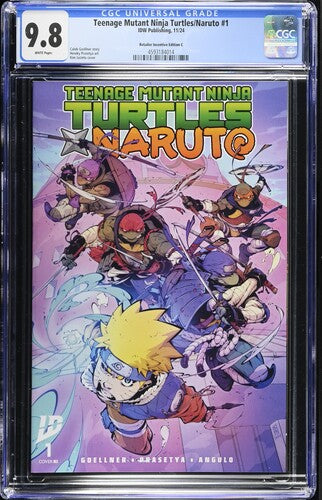 Teenage Mutant Ninja Turtles/Naruto #1 Kim Jacinto 1:50 Ratio Variant CGC 9.8