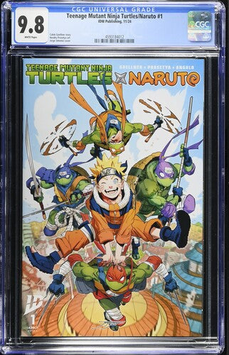 Teenage Mutant Ninja Turtles/Naruto #1 Jorge Jimenez cover CGC 9.8