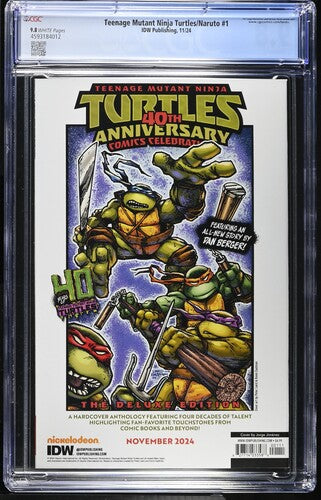 Teenage Mutant Ninja Turtles/Naruto #1 Jorge Jimenez cover CGC 9.8