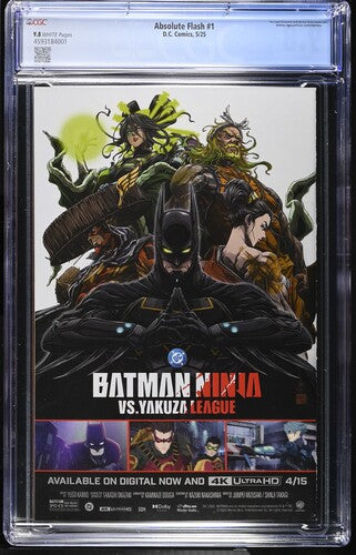 Absolute Flash #1 cover A CGC 9.8