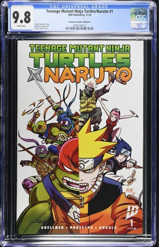 Teenage Mutant Ninja Turtles/Naruto #1 Felipe Smith 1:25 Ratio Variant CGC 9.8