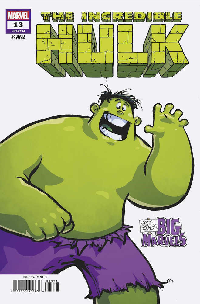 Incredible Hulk #13 Skottie Young'S Big Marvel Variant - Walt's Comic Shop