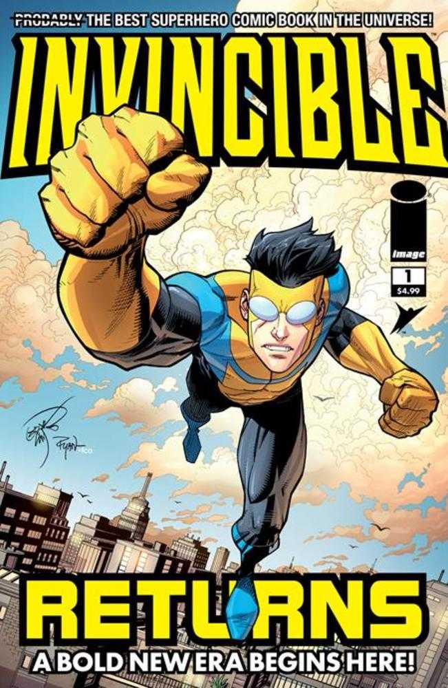 Invincible Returns Facsimile Edition 1 Cover B Erik Larsen & Ryan Ottley Variant *one copy per customer* - Walt's Comic Shop