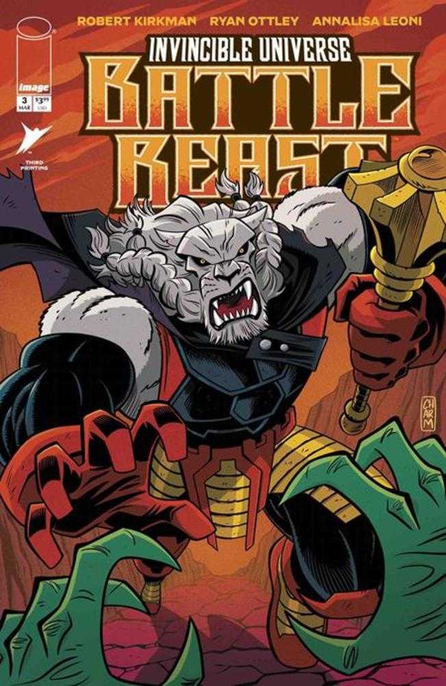 Invincible Universe Battle Beast 3 3rd Printing - Walt's Comic Shop
