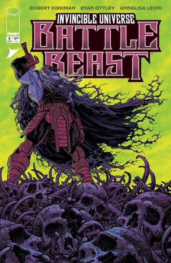 Invincible Universe Battle Beast 5 Cover B Tony Moore Variant - Walt's Comic Shop