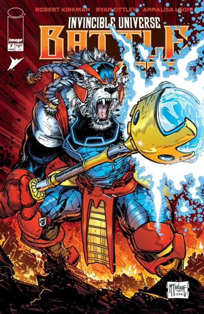 Invincible Universe Battle Beast 7 Cover B Todd McFarlane & Annalisa Leoni Variant - Walt's Comic Shop