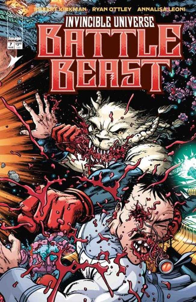 Invincible Universe Battle Beast 7 Cover C Chris Burnham & Brian Reber 1:10 Ratio Variant - Walt's Comic Shop