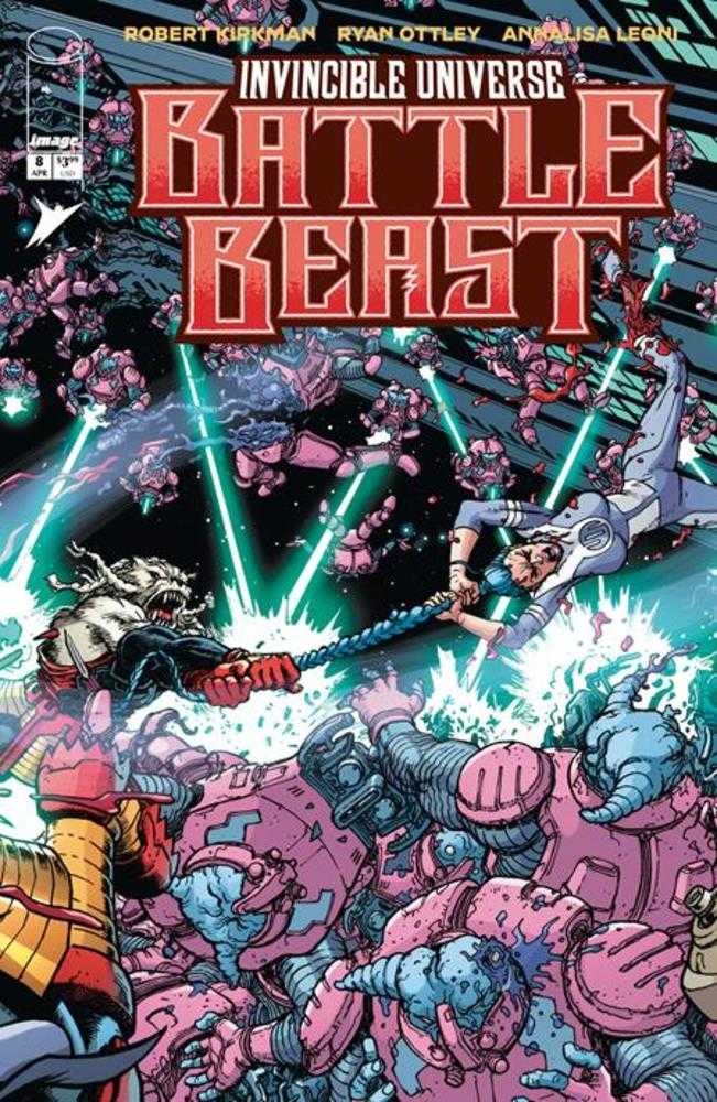 Invincible Universe Battle Beast 8 Cover C Chris Burnham & Brian Reber 1:10 Ratio Variant - Walt's Comic Shop