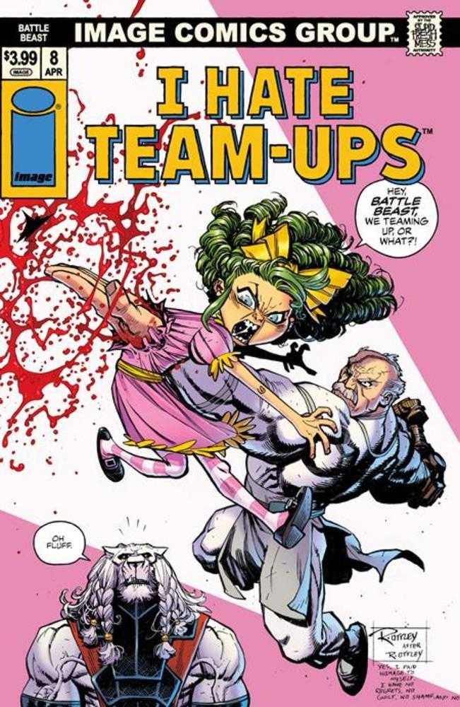 Invincible Universe Battle Beast 8 Cover G Ryan Ottley I Hate Fairyland Team Up Variant - Walt's Comic Shop