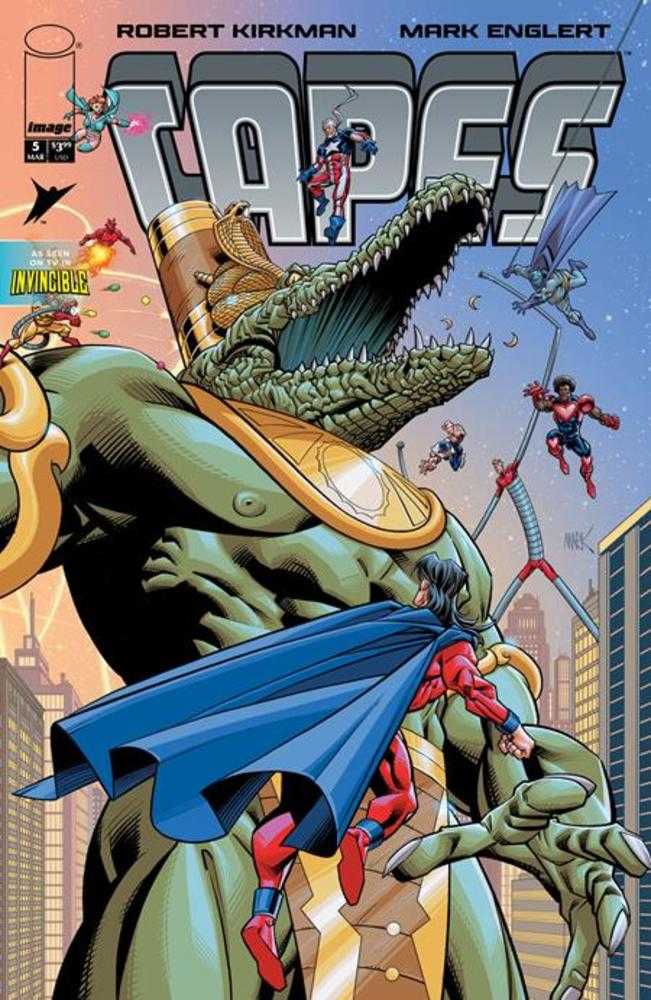 Invincible Universe Capes 5 Cover B Mark Englert Variant - Walt's Comic Shop