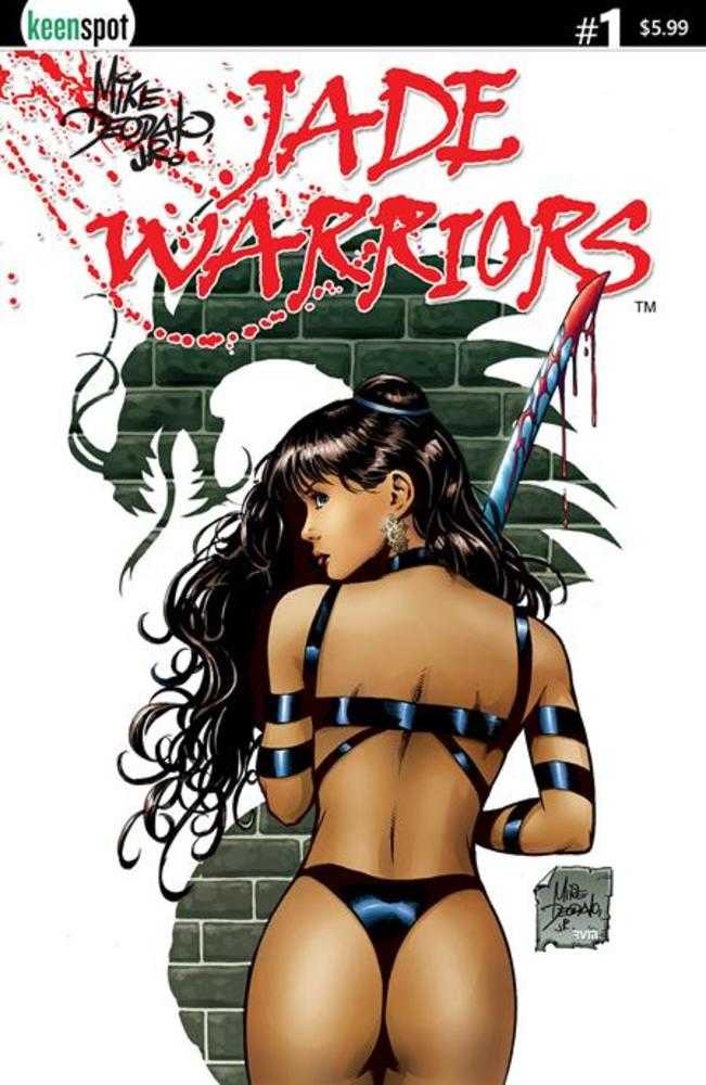 Jade Warriors 1 Cover A Mike Deodato Bloody Sword - Walt's Comic Shop