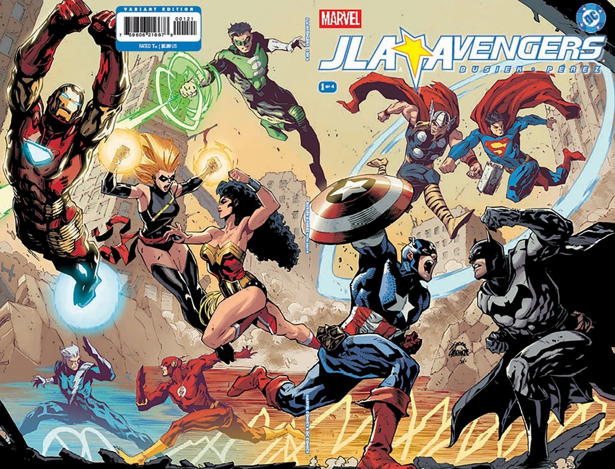 JLA/Avengers 1 Facsimile Edition Ryan Stegman Wraparound Variant - Walt's Comic Shop
