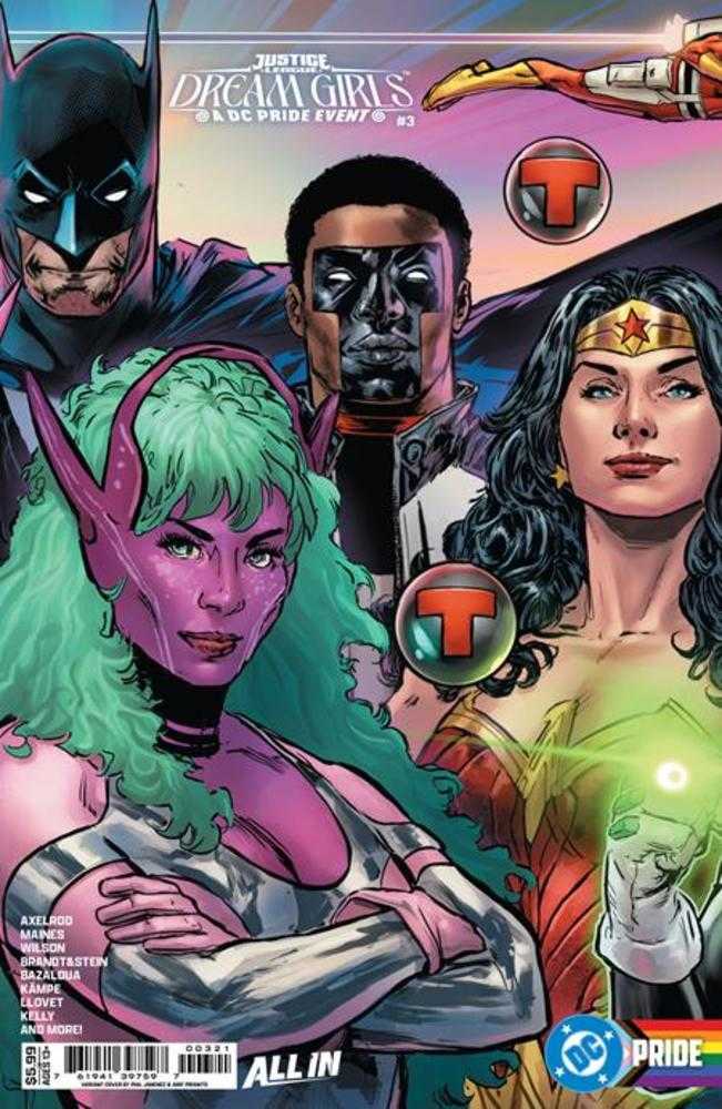 Justice League Dream Girls A DC Pride Event 3 (Of 4) Cover B Phil Jimenez Connecting Card Stock Variant - Walt's Comic Shop