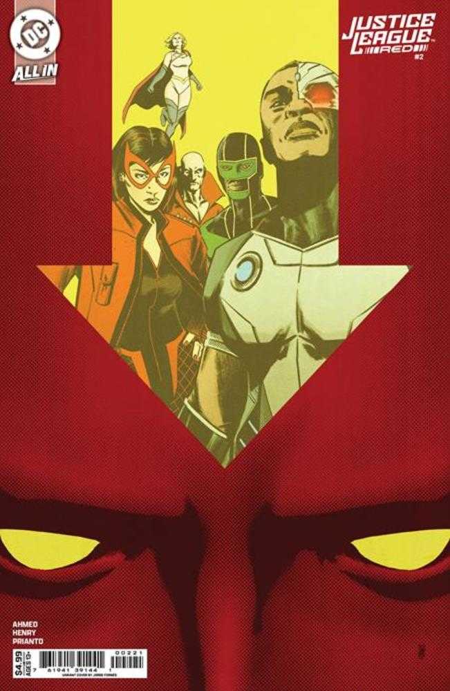 Justice League Red 2 (Of 6) Cover B Jorge Fornes Card Stock Variant - Walt's Comic Shop