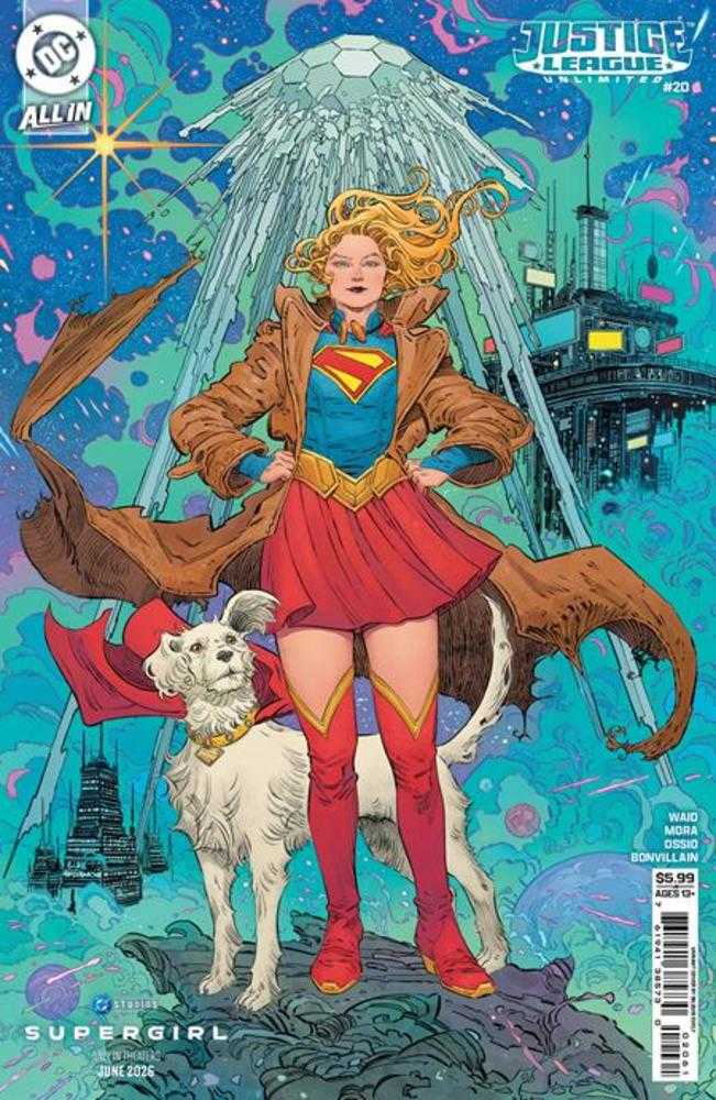 Justice League Unlimited 20 Cover F Bilquis Evely Supergirl Movie Card Stock Variant - Walt's Comic Shop