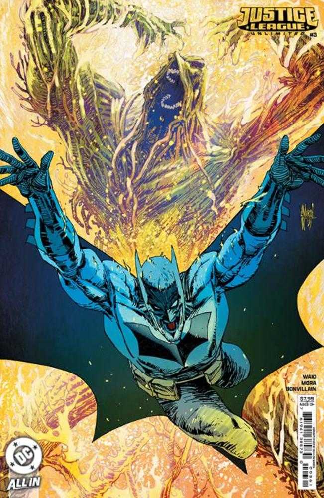 Justice League Unlimited #3 Cover E Guillem March Raised Uv Foil Variant - Walt's Comic Shop