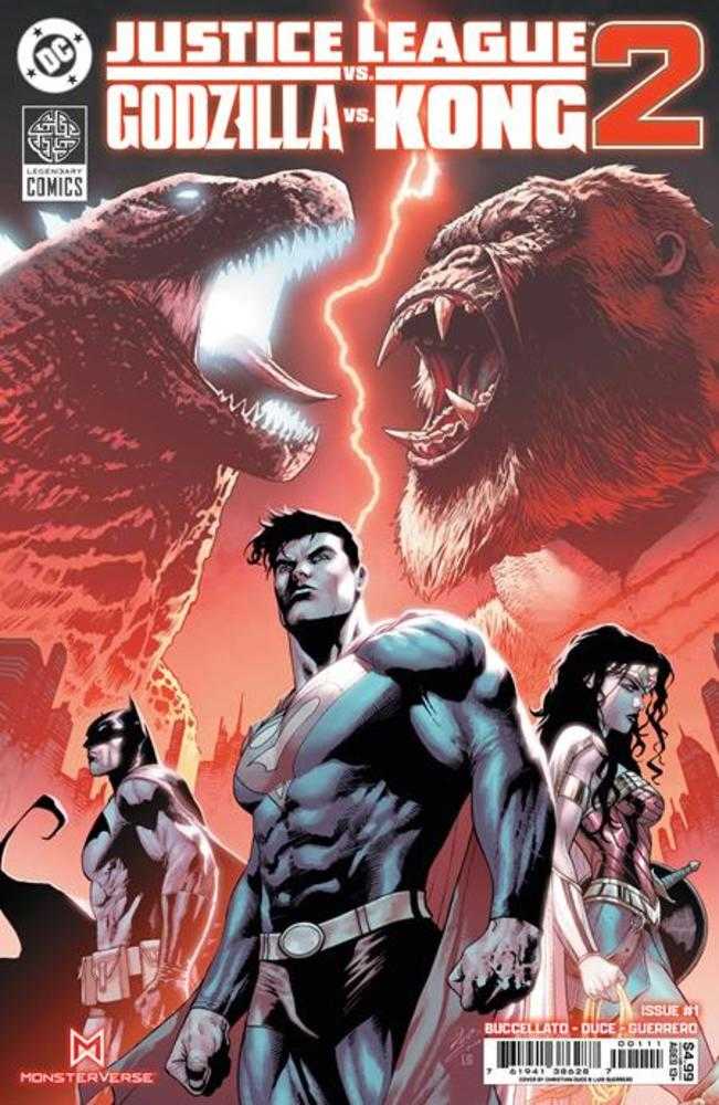 Justice League vs Godzilla vs Kong 2 1 (Of 7) Cover A Christian Duce - Walt's Comic Shop