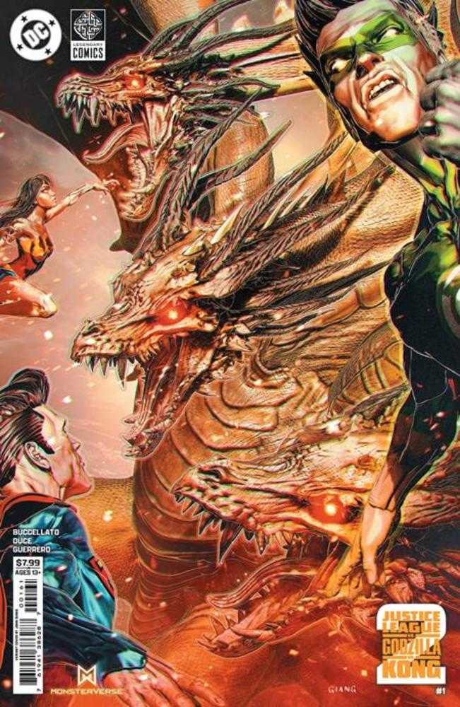 Justice League vs Godzilla vs Kong 2 1 (Of 7) Cover E John Giang Foil Variant - Walt's Comic Shop