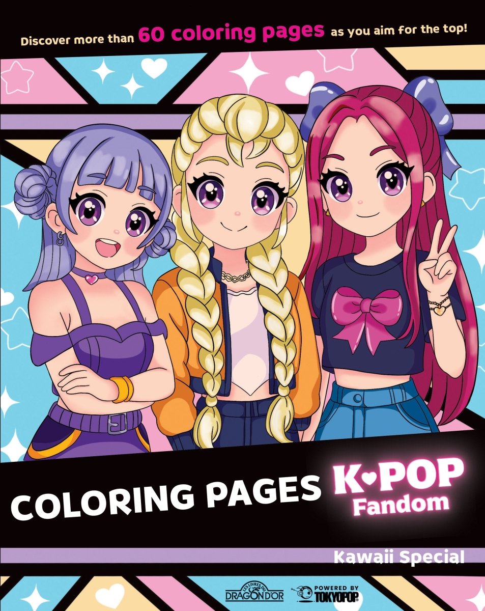 K - Pop Fandom Coloring Pages: Kawaii Special *PRE - ORDER* - Walt's Comic Shop
