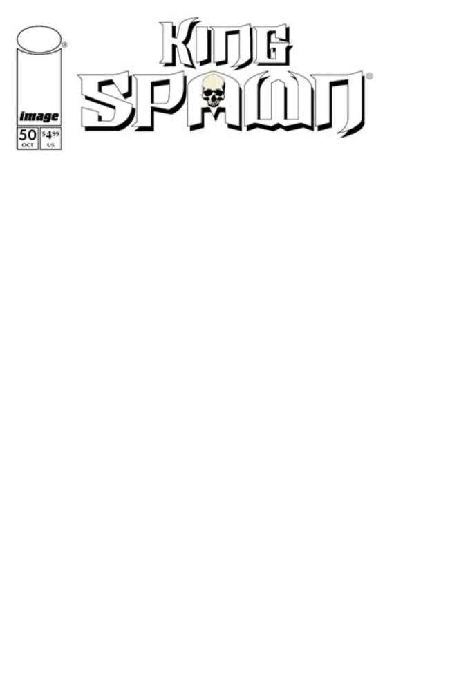 King Spawn 50 Cover D Blank Sketch Variant - Walt's Comic Shop