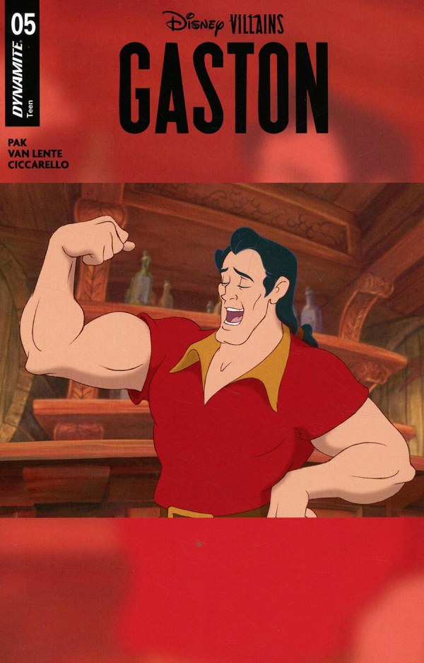 Disney Villains Gaston #5 Cover B Animation Art Variant