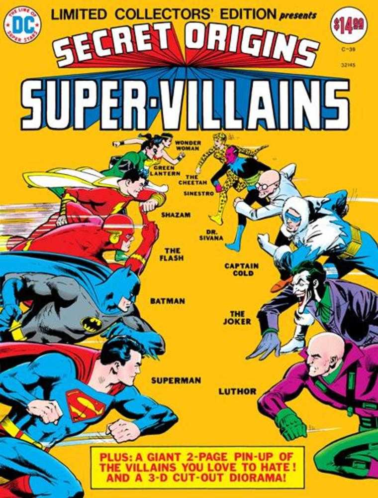 Limited Collectors Edition 39 Secret Origins Super Villains Facsimile Edition Cover A Dick Giordano *Oversize Format* - Walt's Comic Shop
