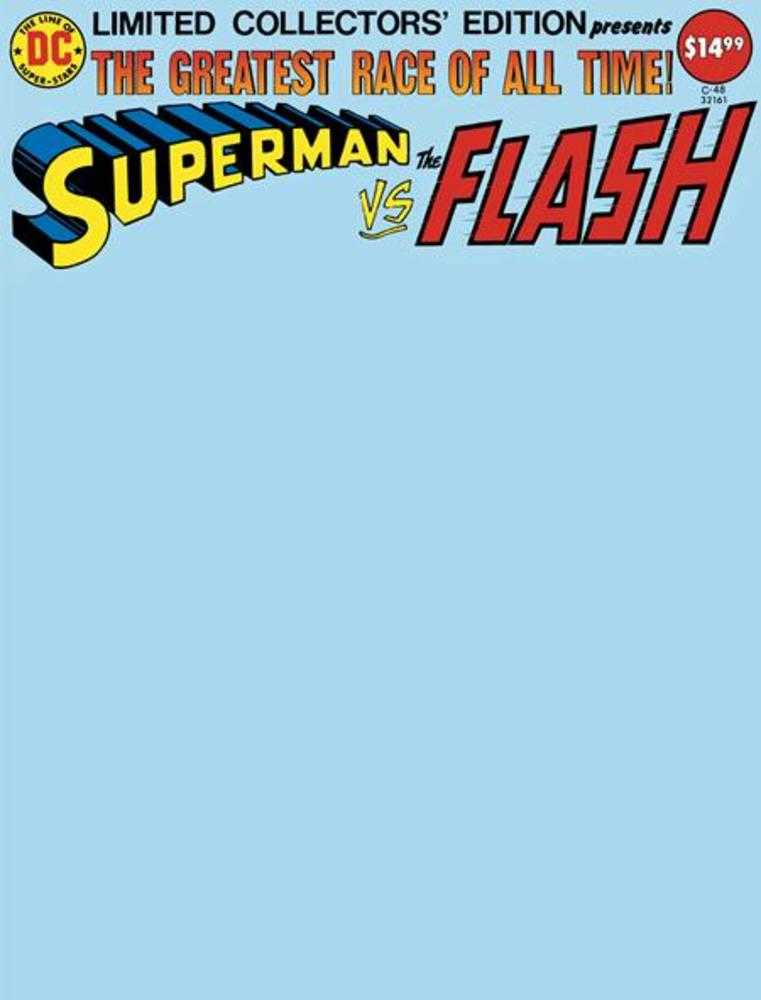 Limited Collectors Edition #48 Superman vs The Flash Facsimile Edition Cover C Blank Variant - Walt's Comic Shop