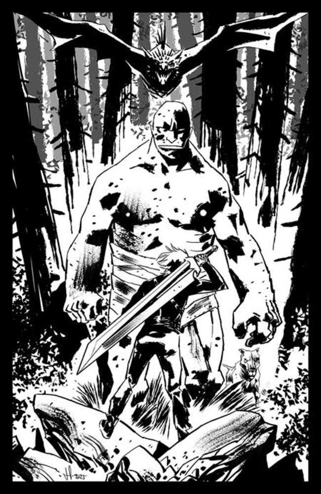 Lost Fantasy #1 Cover C Luca Casalanguida Black & White 1:15 Ratio Variant - Walt's Comic Shop