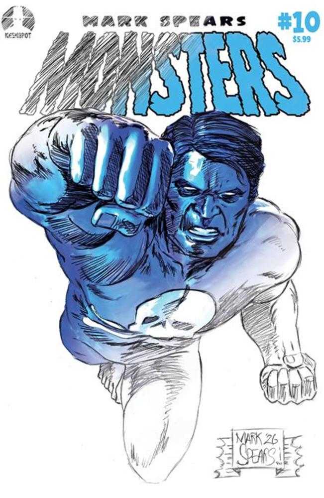 Mark Spears Monsters 10 Cover C Mark Spears Midknight Man Concept Variant - Walt's Comic Shop