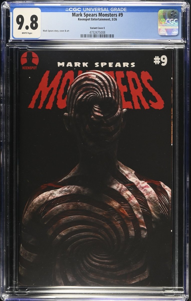 Mark Spears Monsters 9 Cover E Mark Spears The Unholy Hour 1:50 Ratio Variant CGC 9.8 - Walt's Comic Shop