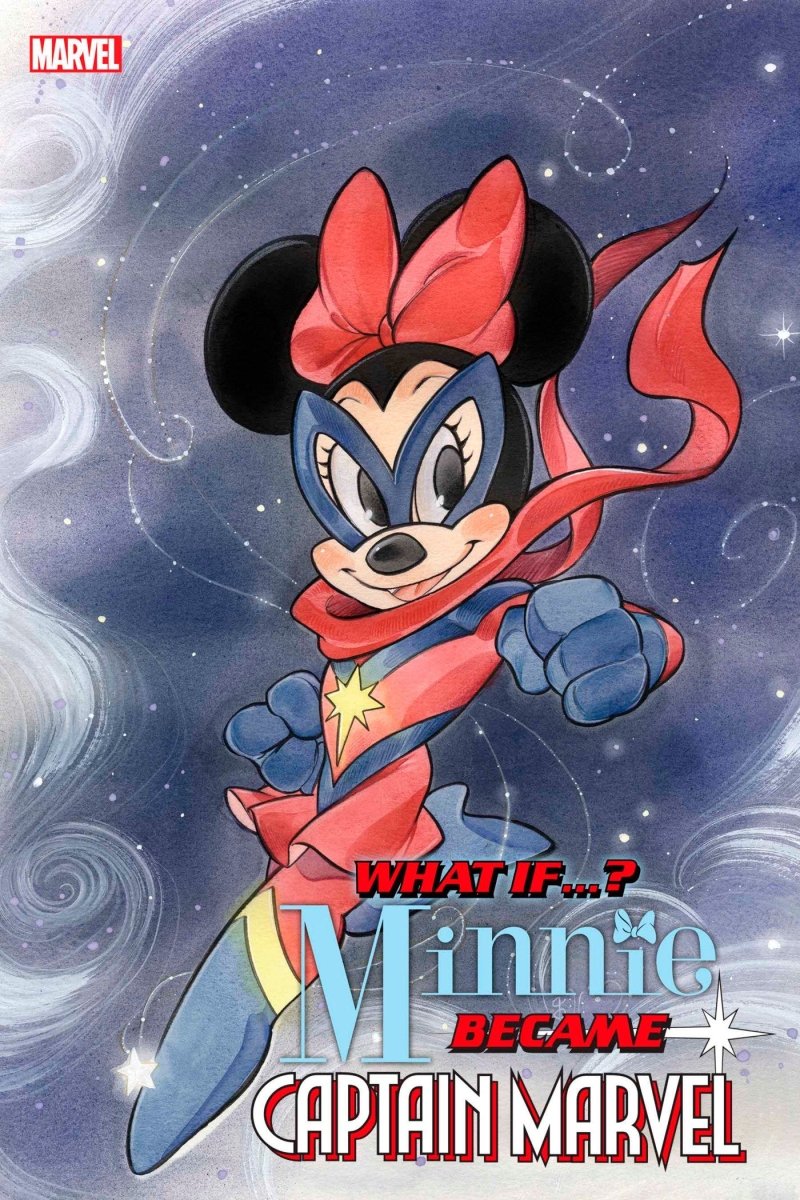 Marvel & Disney: What If...? Minnie Became Captain Marvel #1 Peach Momoko Variant - Walt's Comic Shop