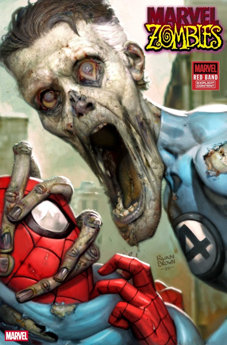 Marvel Zombies: Red Band 1 Ryan Brown 1:25 Ratio Variant [Polybagged] - Walt's Comic Shop