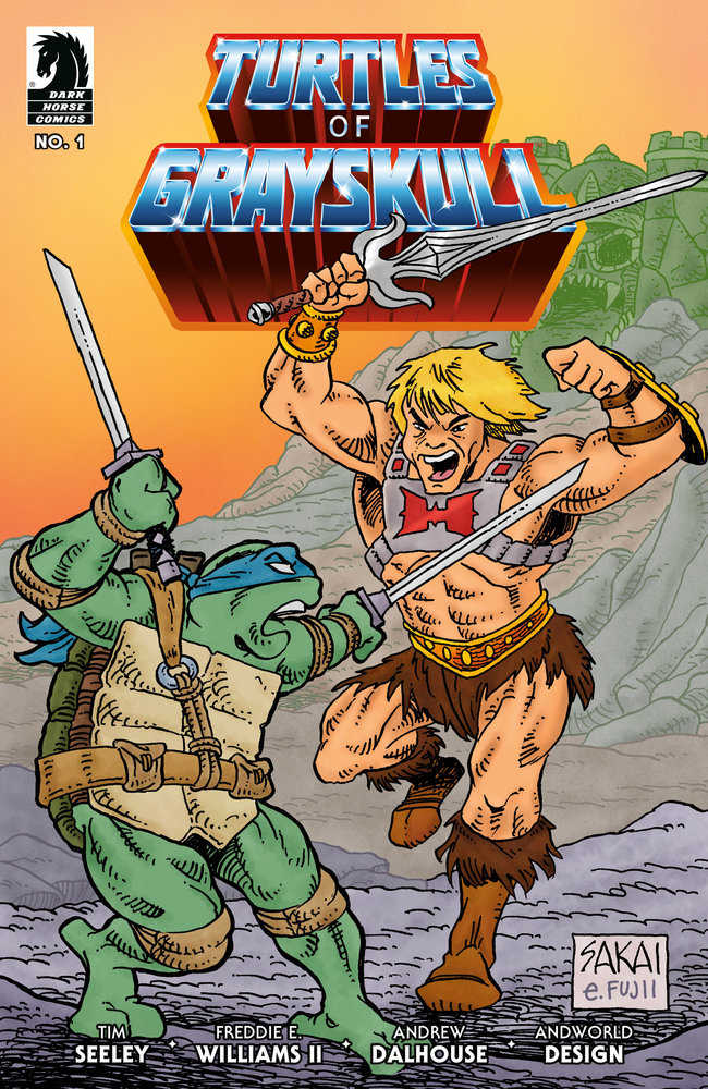 Masters Of Universe Teenage Mutant Ninja Turtles Turtles Of Grayskull #1 Cover B Sakai - Walt's Comic Shop