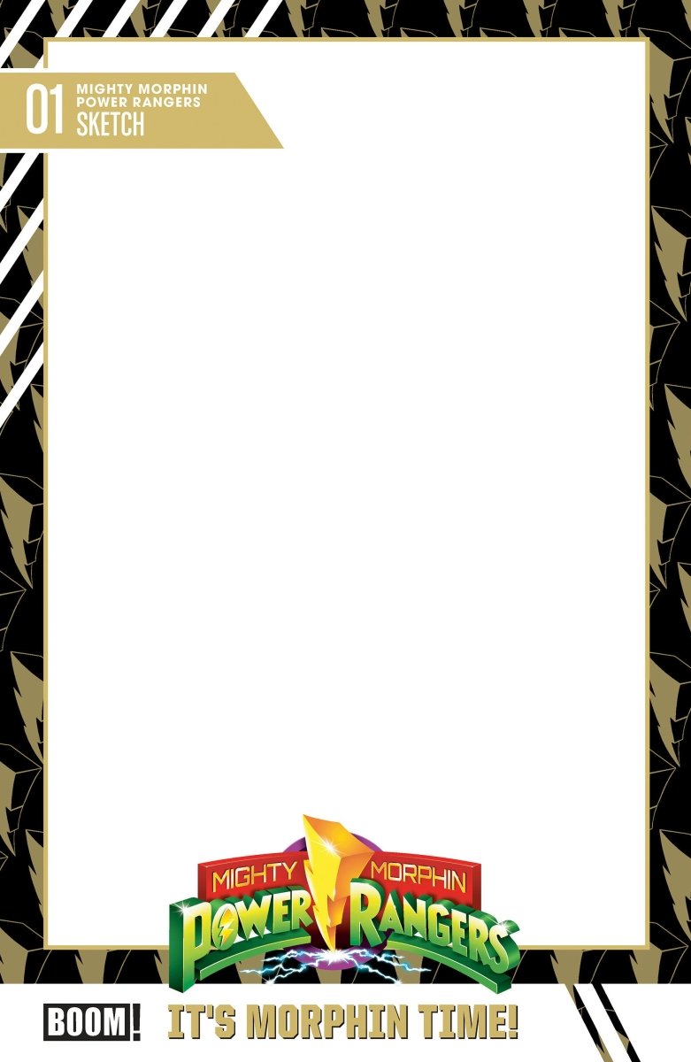 Mighty Morphin Power Rangers (2026) 1 D Trading Card Blank Sketch Variant - Walt's Comic Shop