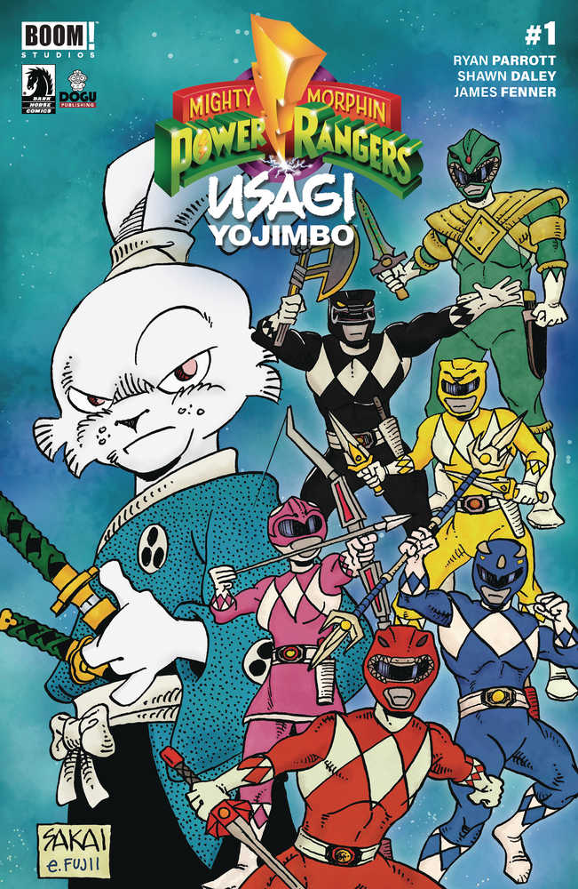 Mighty Morphin Power Rangers Usagi Yojimbo #1 Cover B Sakai (C - Walt's Comic Shop