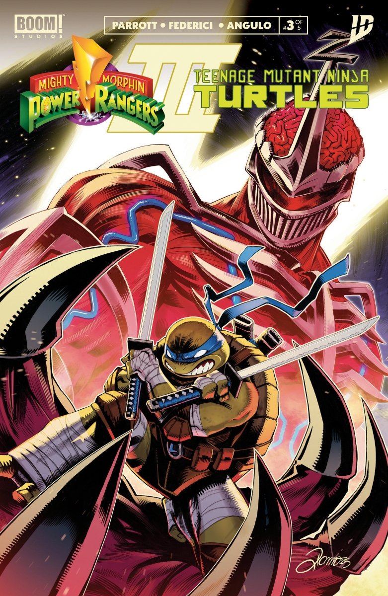 Mighty Morphin Power Rangers/Teenage Mutant Ninja Turtles III 3 A Main (Dressed, Zonno) - Walt's Comic Shop