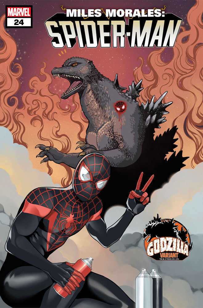 Miles Morales: Spider - Man #24 Romy Jones Godzilla Variant - Walt's Comic Shop