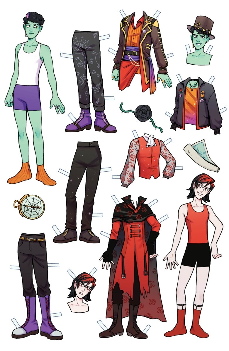 Monster High: Boomuda Triangle 1 Variant C (Mc Curdy Paper Doll Variant) - Walt's Comic Shop