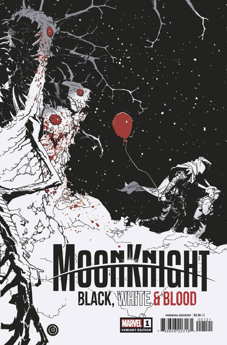 Moon Knight Black White Blood #1 (Of 4) Bachalo Variant - Walt's Comic Shop