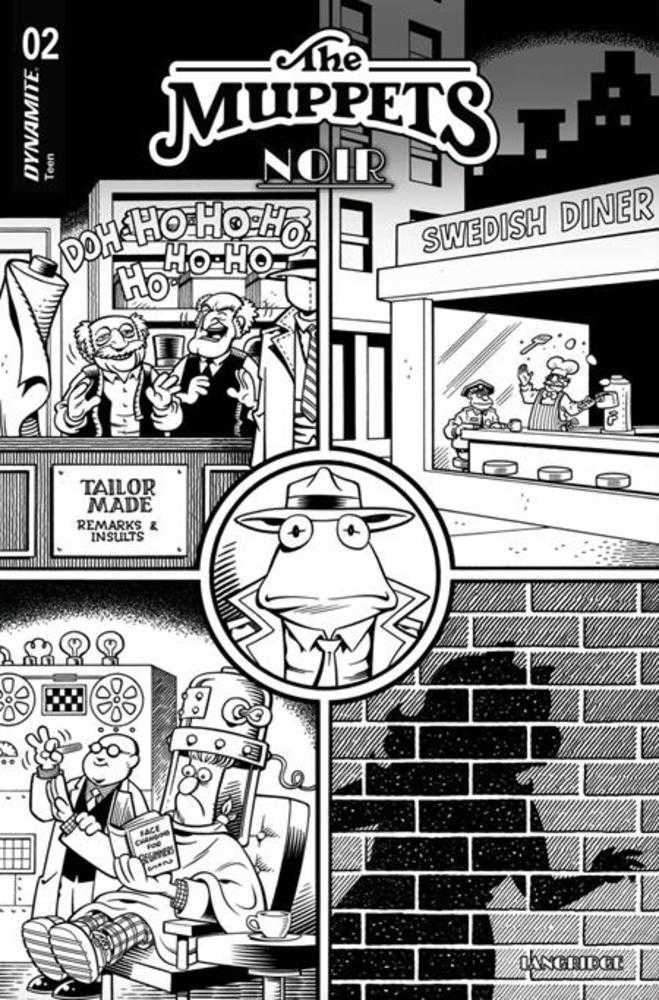 Muppets Noir 2 Cover E Inc Roger Langridge Line Art 1:15 Ratio Variant - Walt's Comic Shop