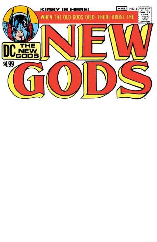 New Gods 1 Facsimile Edition Cover C Blank Card Stock Variant - Walt's Comic Shop