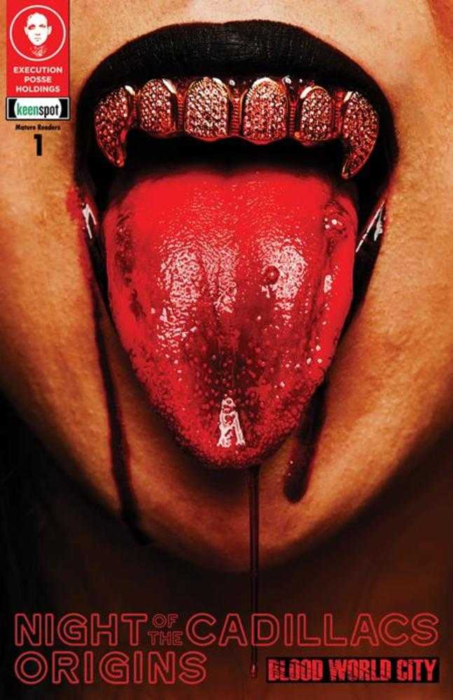 Night Of The Cadillacs Origins Blood World City 1 Cover A Rawd Emortal & Lola Chan Gold Foil Embossed (Mature) - Walt's Comic Shop