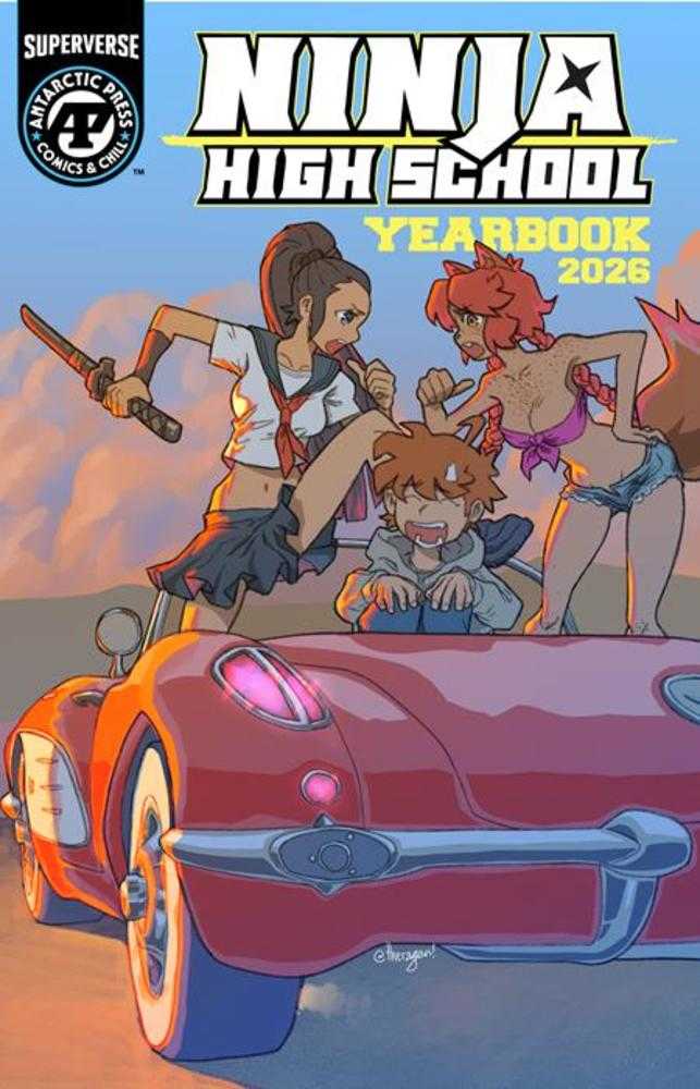 Ninja High School Yearbook 2026 Cover B Daniel Coronado Fire Horse Variant - Walt's Comic Shop
