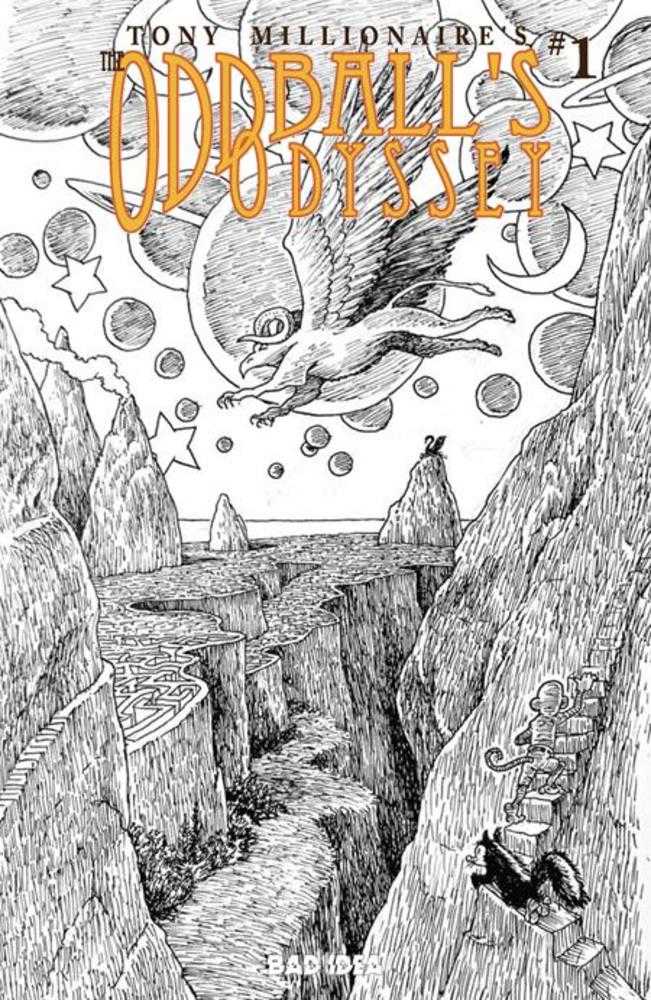 Oddballs Odyssey 1 (One Shot) Cover F Tony Millionaire Black & White 1:20 Ratio Variant - Walt's Comic Shop